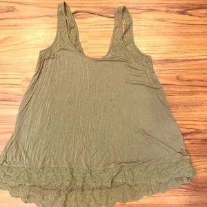 Green tank top